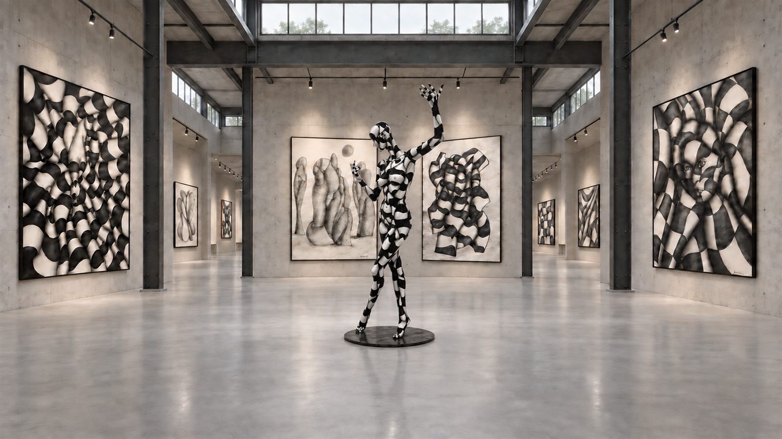 Allestimento espositivo delle opere di Massimo Castronuovo