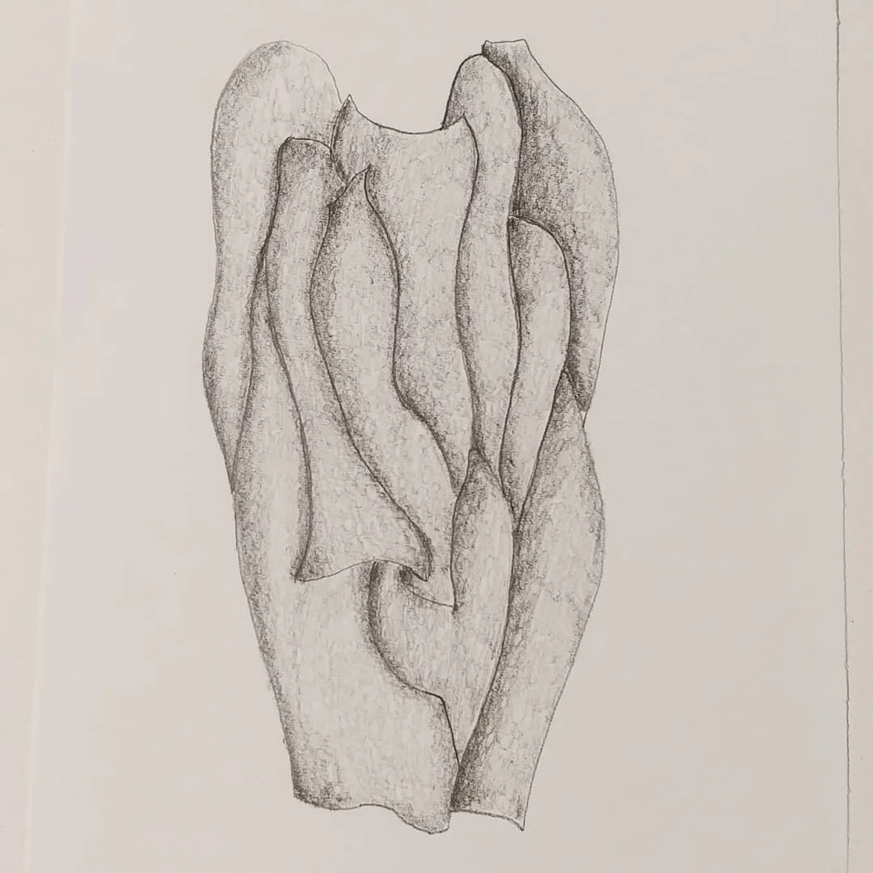 Forma fluida a carboncino III