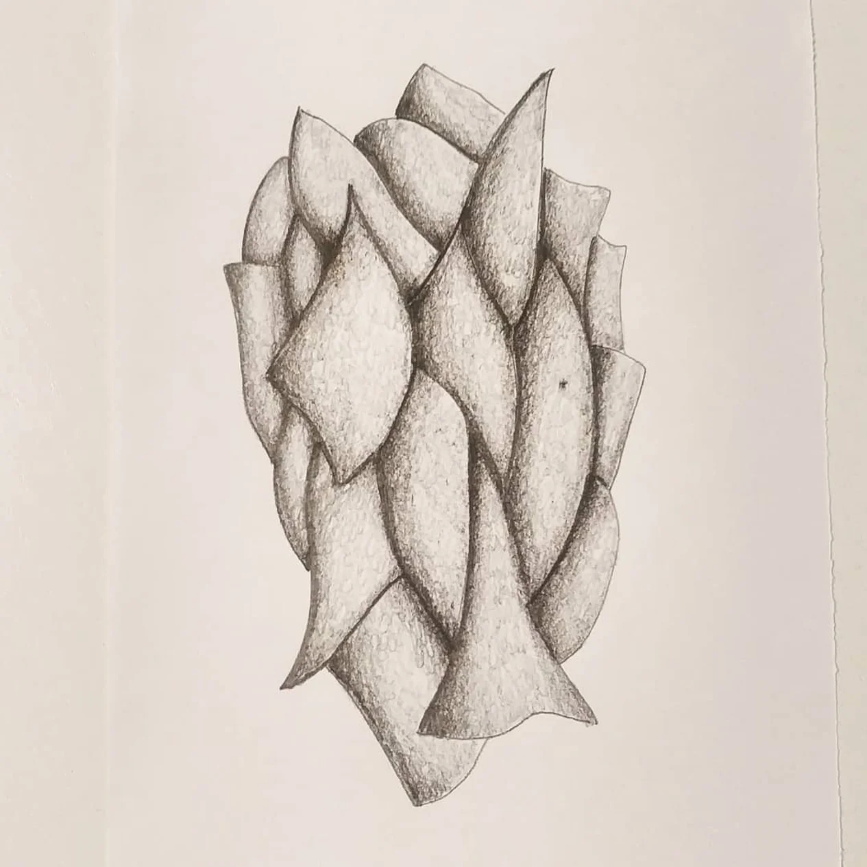 Disegno monocromatico di Massimo Castronuovo V